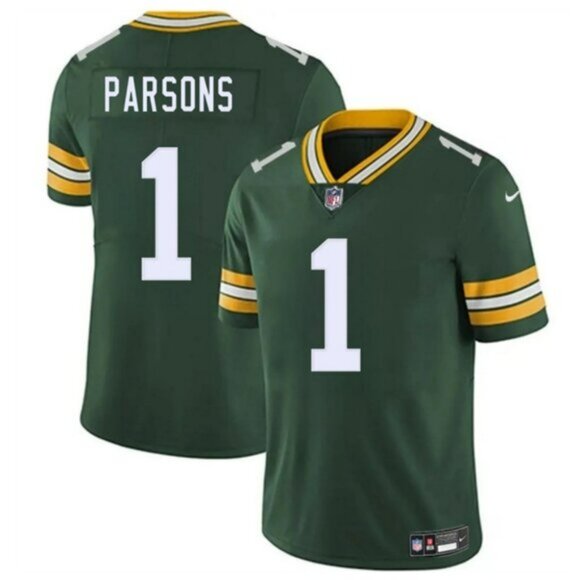 Mens Youths  Micah Parsons Green Stitched Jersey Vapor - Picture 1 of 1